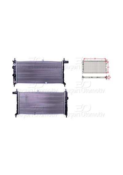 Su Radyatoru Mekanık At 630x303x23 -9&18&562- Opel Kadett E 1.6 I 1.8 I 84