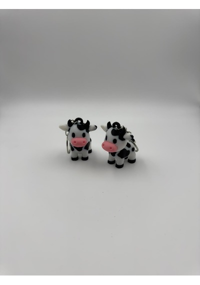 Milky Cow Anahtarlık Beyaz - Siyah
