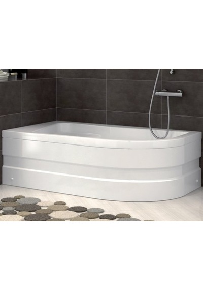 Shower 90X160 Asimetrik Oval Mini Küvet