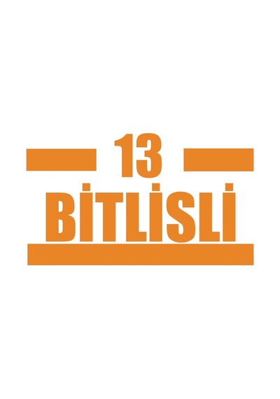 13 Bitlisli Araba Sticker 17x17 Cm Turuncu