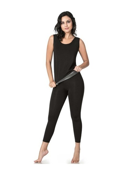 Multiflexpro Unisex Termal Tayt Ve Atlet Takım Siyah