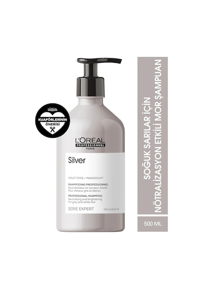 Paris Loreal Serie Expert Çok Açık Sarı Saçlar İçin Silver Şampuan 500 Ml
