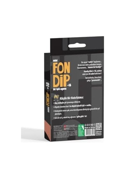 Fondip Mini +18, Yetişkinlere Özel İçki Oyunu, 55 Kart, Eğlenceli Parti Kartları
