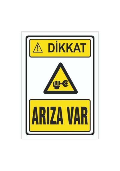 Arıza Var - Isg Levhası Levha 50x70 Cm Sticker