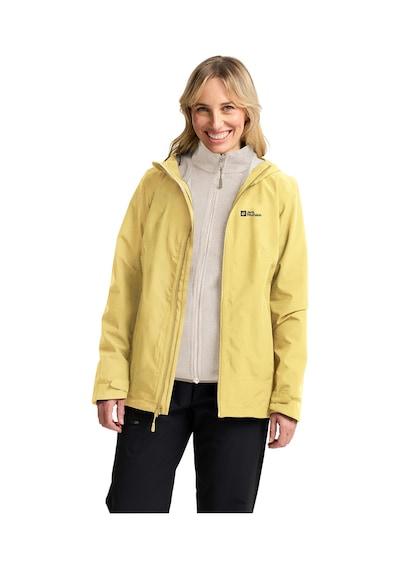 Jack Wolfskın Jack Wolfskin Moonrise 3in1 Kadın Sarı Outdoor Ceketi M0064 Sarı