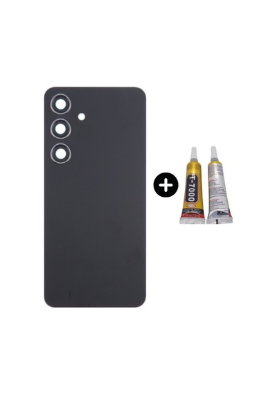 Samsung S24 Sm-s921 Uyumlu Arka Pil Kapağı Siyah + B7000 Çok Renkli