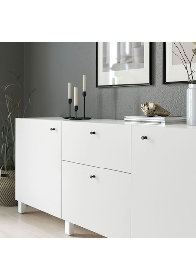 Ikea Skruvshult 2'li Mobilya Kulpu 18 Mm Siyah - Gri Çok Renkli