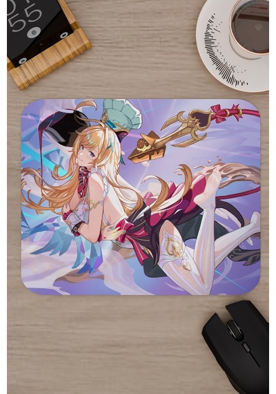 Escoffier Genshin Impact Anime Gacha V1 - 22x18 Gaming Mouse Pad Fare Altlığı