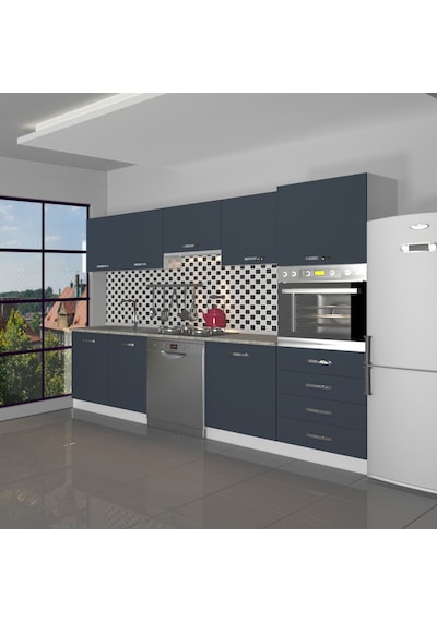 Decoraktiv Elite 280q Ankastre Boy Dolaplı Mdf Hazır Mutfak Dolabı - Tezgah Dahil - Antrasit Decoraktiv Elite 280q Ankastre Boy Dolaplı Mdf Hazır Mutfak Dolabı - Tezgah Dahil - Antrasit