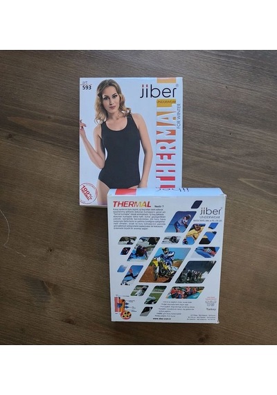 Jiber Termal Kolsuz Askılı Çıtçıtlı Kadın İçlik Atlet 593 Ekru