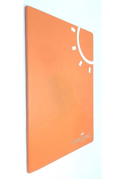 A5 Defter 40 Yaprak Renkli Çizgisiz Sayfalar Turuncu