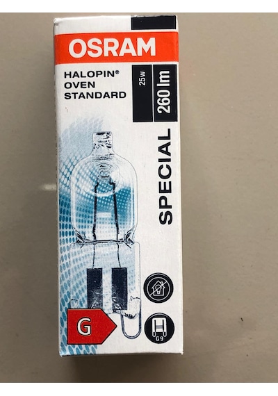 3 Adet Osram G9 25w 260 Lümen Fırın Lambası