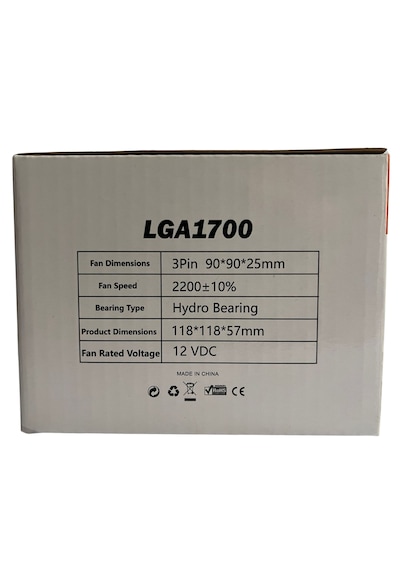 Sessiz Intel Redrock Rr F1700 Lga 1700 Cooling Cpu Fan