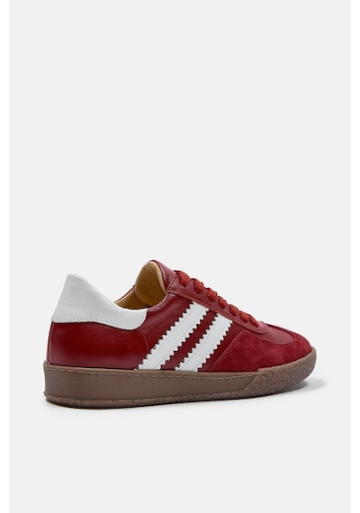 Sasha Kırmızı Hakiki Deri Kadın Sneaker Kırmızı