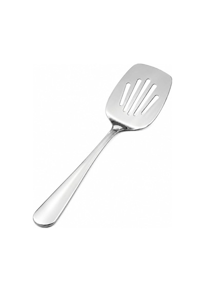 Paslanmaz Çelik Spatula, Delikli Mutfak Spatulası 25 Cm, Mutfak Seti, Premium Kalite Metal, Tek Parça Yapı