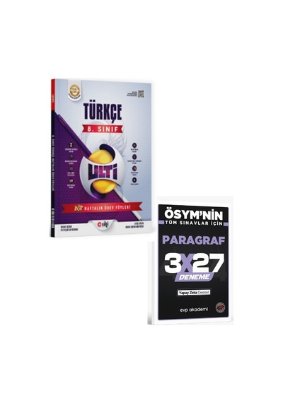 Ulti 2027 8. Sınıf Lgs Türkçe Haftalık Ödev Föyleri+ Evp Akademi Paragraf