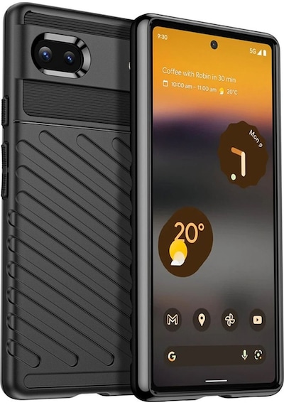 Google Pixel 7 Thunder Serisi Silikon Kılıf - Siyah Al3421