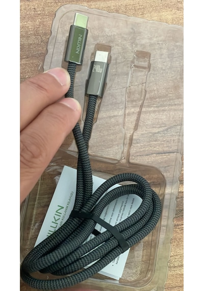 Cisteen Nillkin 240w Ultra Hızlı Type-c Örgü Şarj Kablosu Apple Samsung Realme Huawei Honor Uyumlu 1 Metre 240w Type-c Kablo