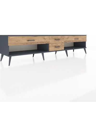 Hyperion Tv Ünitesi 4 Çekmeceli 220x44x51 Antrasit-antrasit/çam Antrasıt/atlas Çam - Antrasıt Hyperion Tv Ünitesi 4 Çekmeceli 220x44x51 Antrasit-antrasit/çam Antrasıt/atlas Çam - Antrasıt