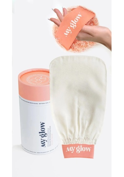 Banyo Kesesi Duş Hamam Peeling Eldiveni %100 Floş Ipek Ve El Pouc
