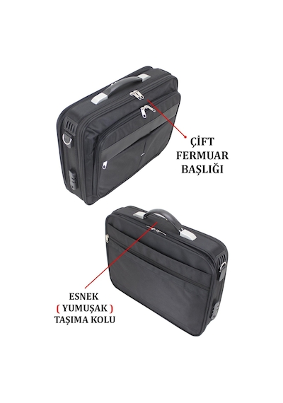 Unisex 17.3" Siyah Çelik Kasalı Laptop Evrak Notebook Bilgisayar
