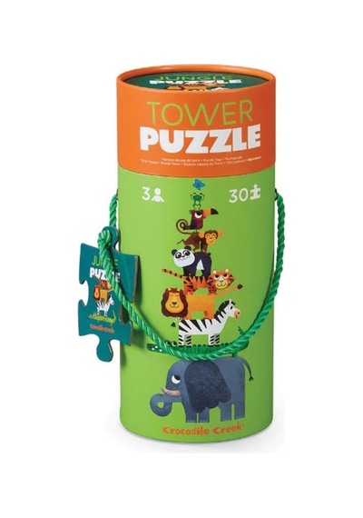 Crocodile Creek Dev Kule Puzzle 30 Parça Orman