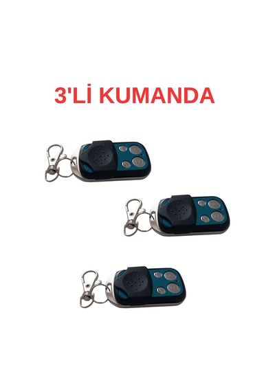 Uk-902 433.92mhz Kopyalanabilir 4 Tuşlu Garaj Kumandası Akıllı Uzaktan Kumanda 3 Adet