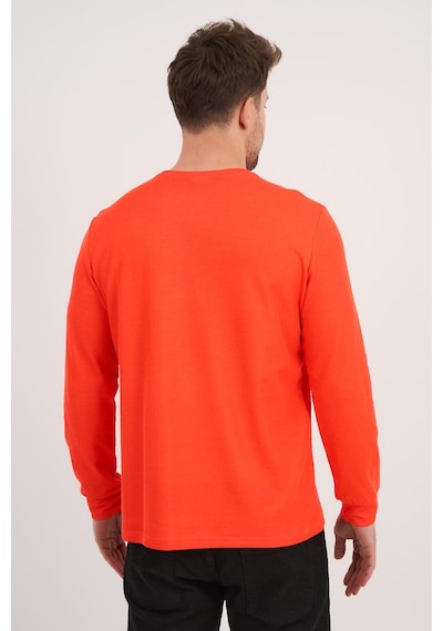 Alexander Gardi Alexandergardı Bisiklet Yaka Baskılı Uzun Kollu Sweatshirt E25-724a Turuncu