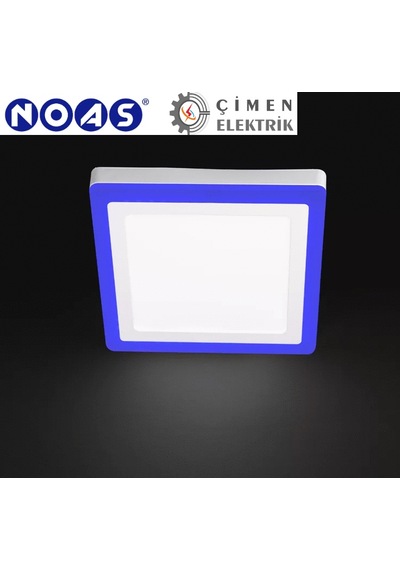 Noas Yl15 1800 R Sıva Üstü Kare 18+6w Fonksiyonlu Led Spot 6500k Beyaz+mavi