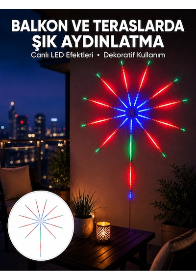 Kargo Uygulama Destekli Rgb Led Duvar Aydınlatması Yeni Nesil Najmaddin Çok Renkli