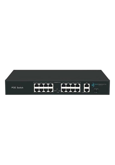 Ods 16port Poe 200w 2-uplink 10/100 Yönetilemez Switch 08ods-16p2u-200