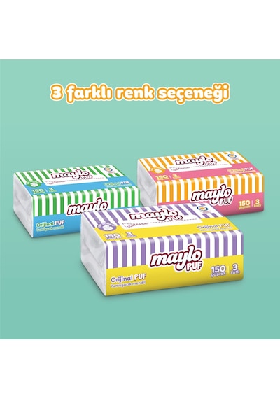 Maylo Puf Mendil 150'li Tek Paket