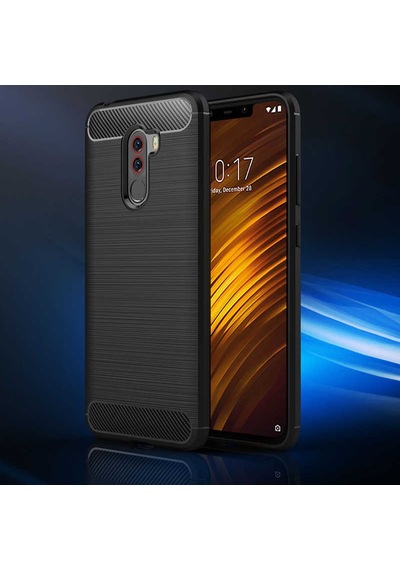 Xiaomi Pocophone F1 Kılıf Zore Room Silikon Kapak Gri