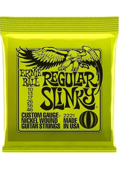 Ernie Ball 2221 Regular Slinky Nickel Elektro Gitar Teli (10-46)