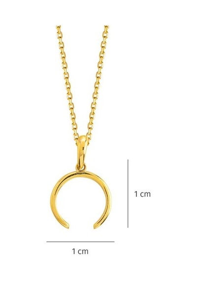 Goldkupe 14k Altın Sade Atnalı Kolye