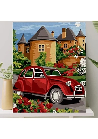 Sayılarla Boyama Tuval Seti Çıtalı 40x50 Cm - Vosvos