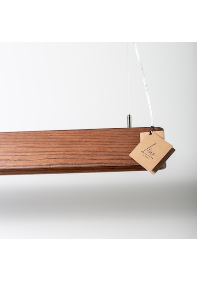Soft Ceviz Modern Ahşap Aydınlatma - Minimal Led Sarkıt Avize Ceviz Ahşap