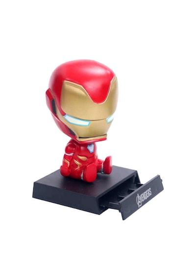 Süper Mario Kardeşler Mario Anime Sallanan Kafalı Figür Biblo Telefon Tutucu Dekoratif Masa Süsü Iron Man
