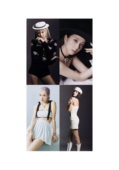 Kpop-blackpink Büyük 8 No Kartpostal 10cm 15cm Desenli 4'lü Kartpostal Seti