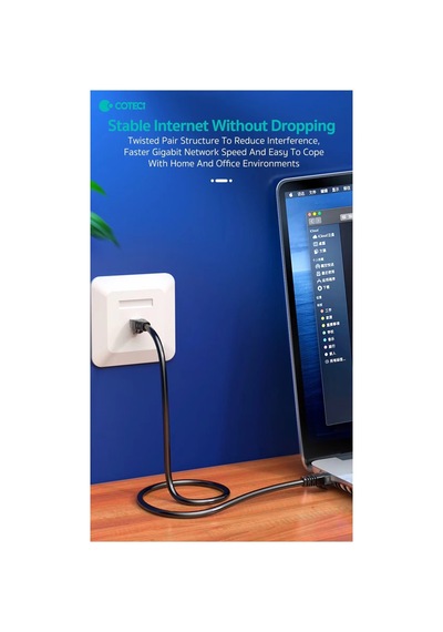 Cat6 Ethernet İnternet Kablosu 5 Metre - 1000mbps Gigabit Hız Yüksek Rj45