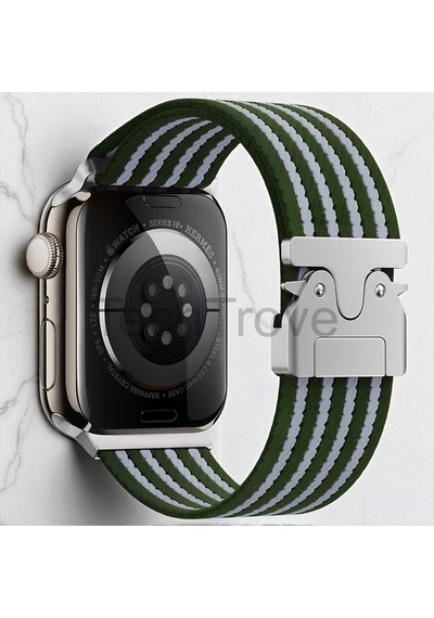 Apple Uyumlu Watch 49/46/45/44/42 Mm Series 10/9/8/7/6/5/4/3/se/ultra Kordon Naylon Kumaş Hasır Örgülü