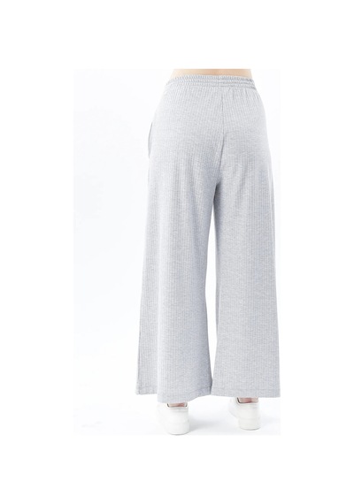 Defys Kadın Oversize Bol Paça Pantolon Gri Melanj - 595424376 Gri Melanj