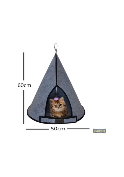 Bundera Cat Tower Kedi Köpek Evi Çadırı 60 x 50 CM