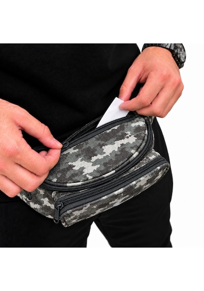 Nolashop Omuz Ve Bel Çantası - Ayarlanabilir Askı - Savage - D.kamuflaj siyah