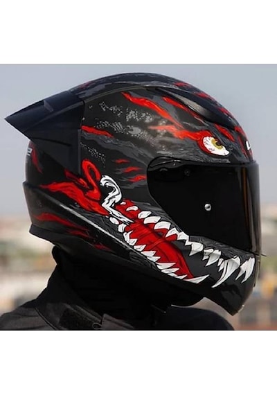 Ls2 Rapıd 2 Race Kaıju Fullface Motosiklet Kaskı Siyah Camlı Siyah