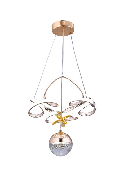 Helen Tek Toplu Modern Sarkıt Avize ,gold Sarkıt Power Led Avize, 3 Renk Yanabilen Led Avize,