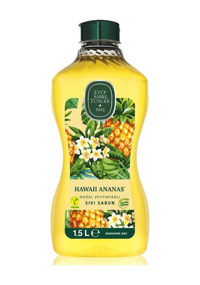 Eyüp Sabri Tuncer Doğal Zeytinyağlı Hawaii Ananas Sıvı Sabun 1500 ML