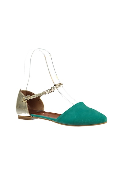 Fox Shoes Su Yeşili/dore Kadın Babet B726024402 Su Yeşili
