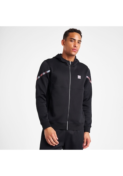 Lescon Erkek Fermuarlı Kapüşonlu Sweatshirt 25n-1128 Siyah