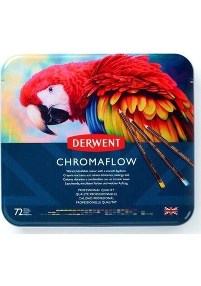 DERWENT CHROMAFLOW 72'Lİ METAL KUTU YENİ